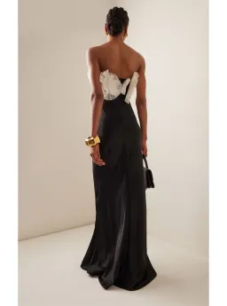 Rachel Gilbert Eyelar Gown Black Size 8 for rent on The Volte - image 2