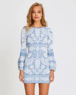 Alice McCall La Javanaise Mini Dress Mini Dress Blue Cloud Size 8 for rent on The Volte - image 2