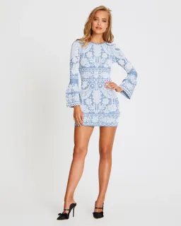 Alice McCall La Javanaise Mini Dress Mini Dress Blue Cloud Size 8 for rent on The Volte - image 1