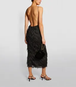 Camilla and Marc Farrah Fringed Dress Black Size 14 (Fits a 10) for rent on The Volte - image 2