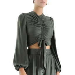 Zimmermann Espionage Silk Set Green Size 0/ AU 8 for rent on The Volte - image 4