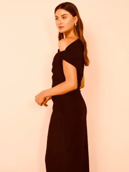 Camilla and Marc Annalise Maxi Dress Chocolate Size 6 for rent on The Volte - image 3