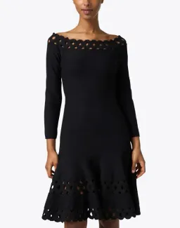 Emporio Armani  Madonna Cutout A Line Dress Black Size IT 40 / AU 12 for rent on The Volte - image 7