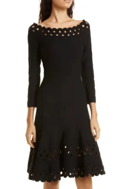 Emporio Armani  Madonna Cutout A Line Dress Black Size IT 40 / AU 12 for rent on The Volte - image 2