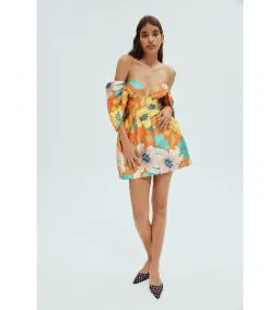 Alemais Piato Sculpt Mini Dress Multi Size 10 for rent on The Volte - image 1