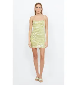 Bec & Bridge Venus Sequin Mini Dress Citrus Size 8  for rent on The Volte - image 2