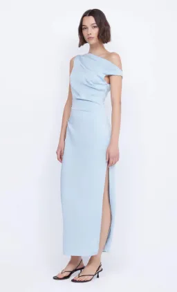 Bec & Bridge Rochelle Asym Midi Dress Dolphin Blue Size 8 for rent on The Volte - image 2