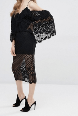 Alice Mcall Black dress for rent on The Volte - image 4