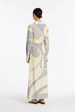 Sir the Label Adrianna Shirt Dress Print Size 0/ AU 6 for rent on The Volte - image 3