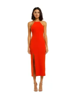 Bec & Bridge Candy Midi Dress Chilli Size AU 6 for rent on The Volte - image 1