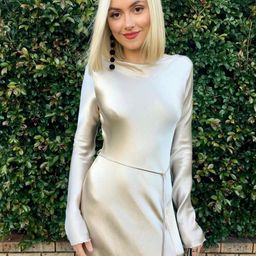 Bec & Bridge Kaia Long Sleeve Dress in Sand Size 8 for rent on The Volte - image 5