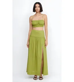 Bec & Bridge Alexandra Top & Ellie Maxi Skirt Set In Fern Green Size 6 for rent on The Volte - image 1