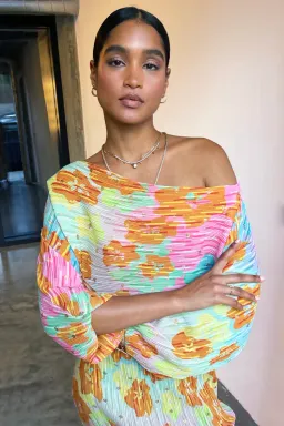 Never Fully Dressed Tilly Ombre Long Sleeve Dress Multi/Floral Size 14 for rent on The Volte - image 2