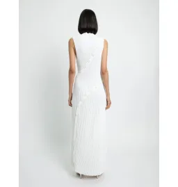 Christopher Esber Deconstruct Spiral Knit Dress in White Size S / AU 8 for rent on The Volte - image 3