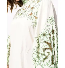 Zimmermann Teddy Floral Midi Dress Cream/Green Size 1 / AU 10 for rent on The Volte - image 2