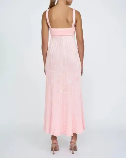 By Johnny Adelita Knit Midi Dress in Marle Pink Size M / AU 10 for rent on The Volte - image 3