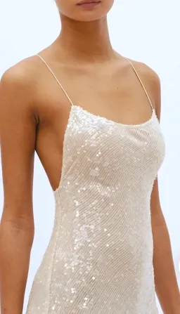 Rat & Boa Olympia Sequin Dress Ivory Size S / AU 8 for rent on The Volte - image 4