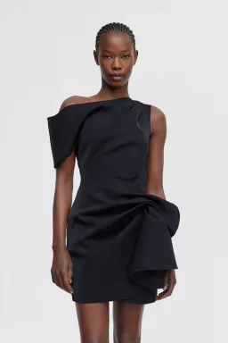 Acler Eddington Mini Dress Black Size 8 for rent on The Volte - image 2