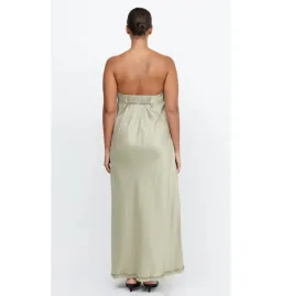 Bec And Bridge Tillie Strapless Maxi Dress Sage Size AU 12 for rent on The Volte - image 3