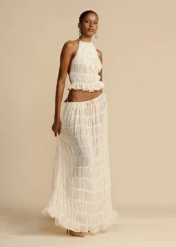 Arcina Ori Juliette Top and Skirt Cream Size S / AU 6-8 for rent on The Volte - image 21