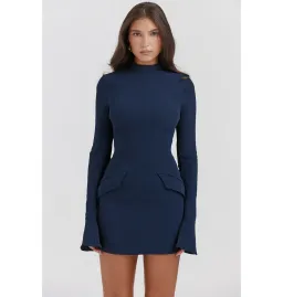 House of CB Mahalia Mini Dress Navy Size AU 4 for rent on The Volte - image 2