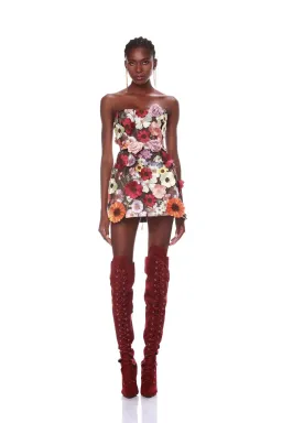 Bronx and Banco Bouquet Maraya Mini Dress Black Floral Size S / AU 8 for rent on The Volte - image 1