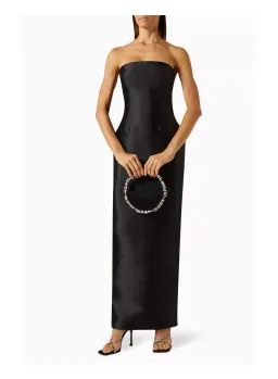 Solace London Pink Lea Puff Sleeve Maxi Dress Black Pink Size 10 for rent on The Volte - image 6