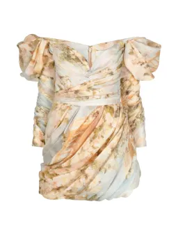 Zimmermann Luminosity Drape Dress Print Size 10 for rent on The Volte - image 7