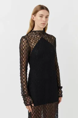 Camilla and Marc Eros Long Sleeve Midi Dress Black Size M / AU 10 for rent on The Volte - image 2