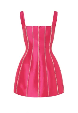 Eliya the label Tahiti Mini Dress Magenta Pink Size 10  for rent on The Volte - image 5
