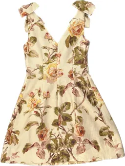 Zimmermann Resistance Tie Dress Mini Dress Autumn Rose  Size 0/Au 8 for rent on The Volte - image 3