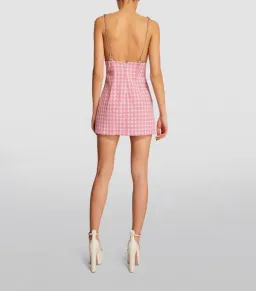 Area NYC Deco Bow Mini Dress Pink Size Au 6 for rent on The Volte - image 2