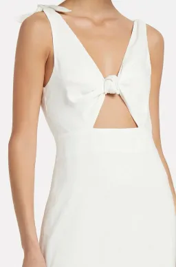 Sir the Label Alexandre Tie Midi Dress Ivory Size 1 / AU 8 for rent on The Volte - image 2