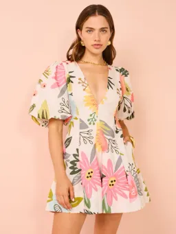 By Nicola Wavy Mini Dress In Potpourri Size 10 for rent on The Volte - image 1