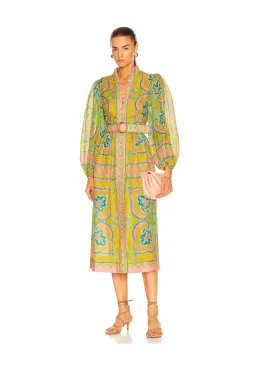 Zimmermann Estelle Buttoned Midi Dress Print Size 16 for rent on The Volte - image 6