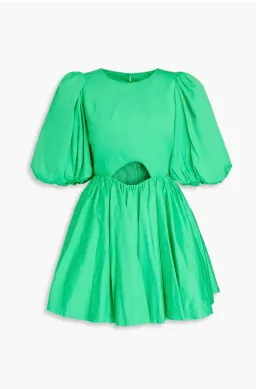 Aje Colette Abstract Cut Out Mini Dress Green Size AU 6 for rent on The Volte - image 4