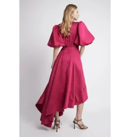 Aje Tidel Tucket Cut Out Midi Dress Pink Size AU 8 for rent on The Volte - image 2