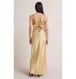 Bec & Bridge Hazel Maxi Dress Wheat/Yellow Size AU 6  for rent on The Volte - image 3
