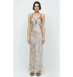Bec & Bridge Nina Keyhole Maxi Dress Blush Jacquard Size AU 10 for rent on The Volte - image 1