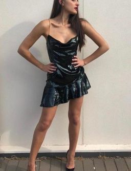 Bec & Bridge Into the Groove Mini Dress | Deep Emerald Green | Size 8 for rent on The Volte - image 1