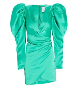 Acler Irwin Mini Dress Electric Green Size Au 10 for rent on The Volte - image 7