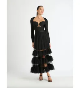 Sheike Imogen Body Suit and Maxi Skirt Black Size 6 for rent on The Volte - image 1