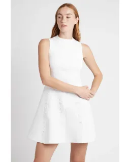 Aje signature logo dress in Ivory Size AU 8 for rent on The Volte - image 3