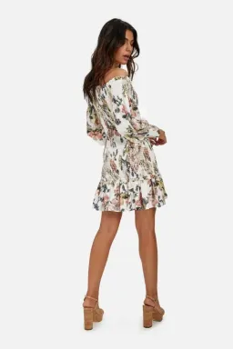 Sheike Fifi Shirred Mini Dress Floral Size 10 for rent on The Volte - image 2
