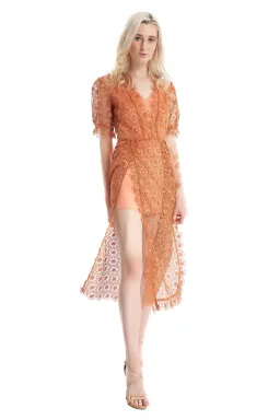 Alice McCall Californian Dream Midi Dress Orange Size 8 for rent on The Volte - image 1