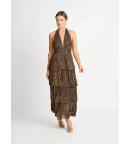 Sheike Galaxy Dress Bronze Size 10 for rent on The Volte - image 1
