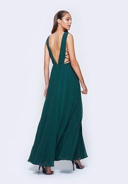 Fame & Partners Allegra Dress - Forest Green for rent on The Volte - image 1