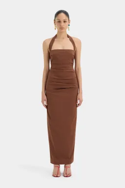 Sir the Label Nikki Gown Brown Size 10 for rent on The Volte - image 1