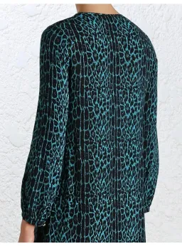 Zimmermann Esplanade Teardrop Shift Dress in Leopard Print Size 1 / AU 10 for rent on The Volte - image 5