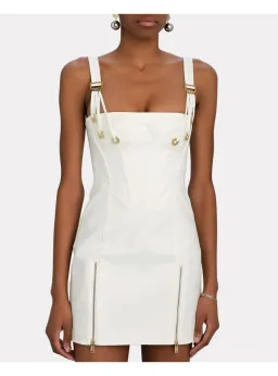 Dionlee Fan Lace Zip Dress in White Size XXS / AU 4 for rent on The Volte - image 3